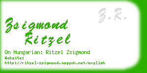 zsigmond ritzel business card